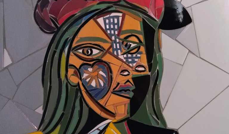 Homenaje a Picasso 3 (Mujer con Sombrero y Cuello) - Ariel D. Rodriguez, PG