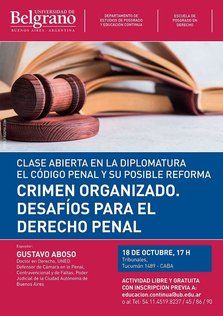 Crimen Organizado. Desafíos para el derecho penal