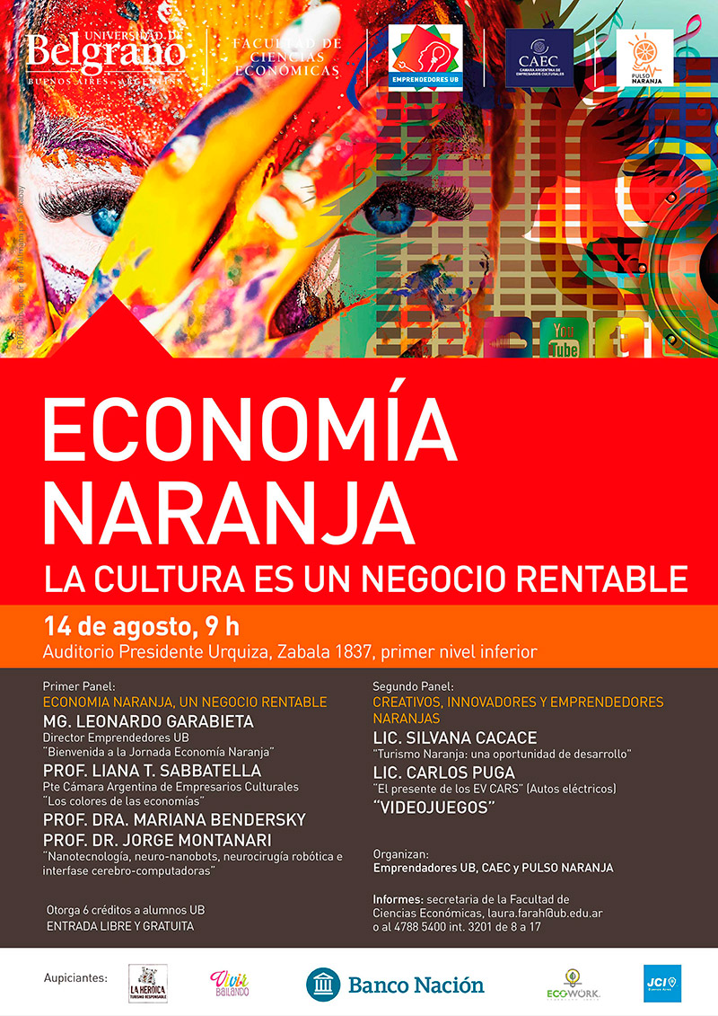 Universidad de Belgrano | Economía Naranja. La cultura es un negocio rentable