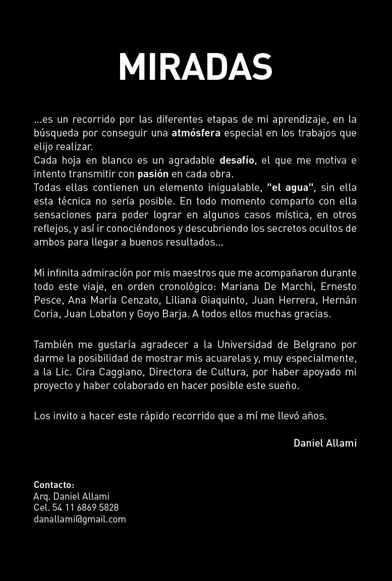 Universidad de Belgrano | Muestra "Miradas" de Daniel Allami