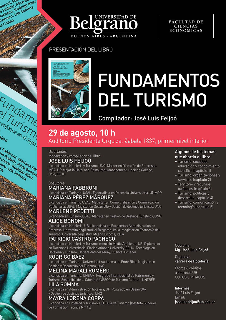 Hotelería | Presentación del Libro "Fundamentos del Turismo"