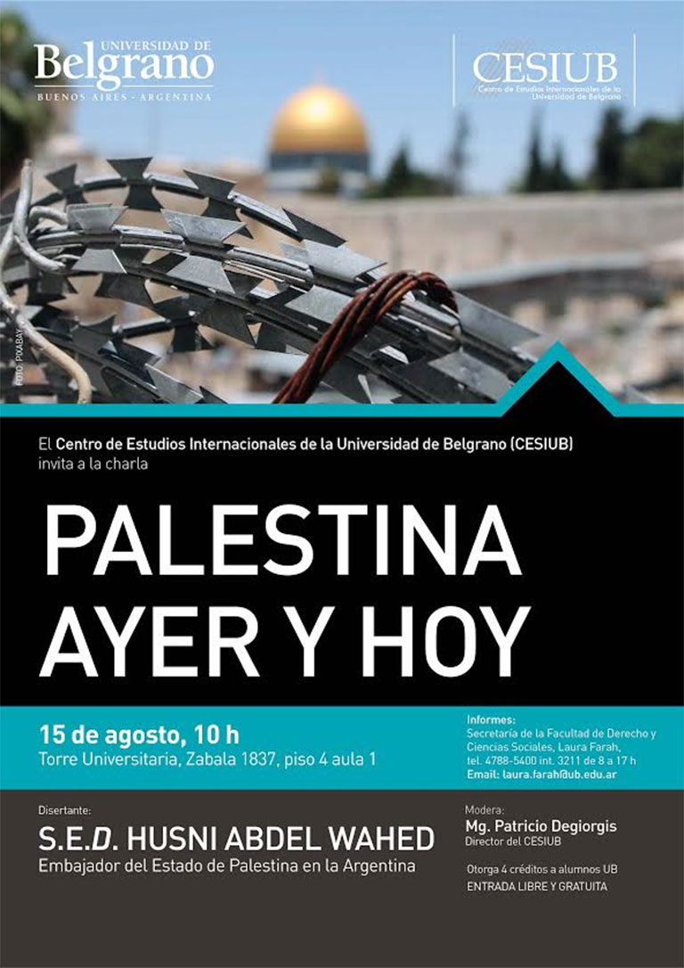 Estudios Internacionales | Palestina Ayer y Hoyt