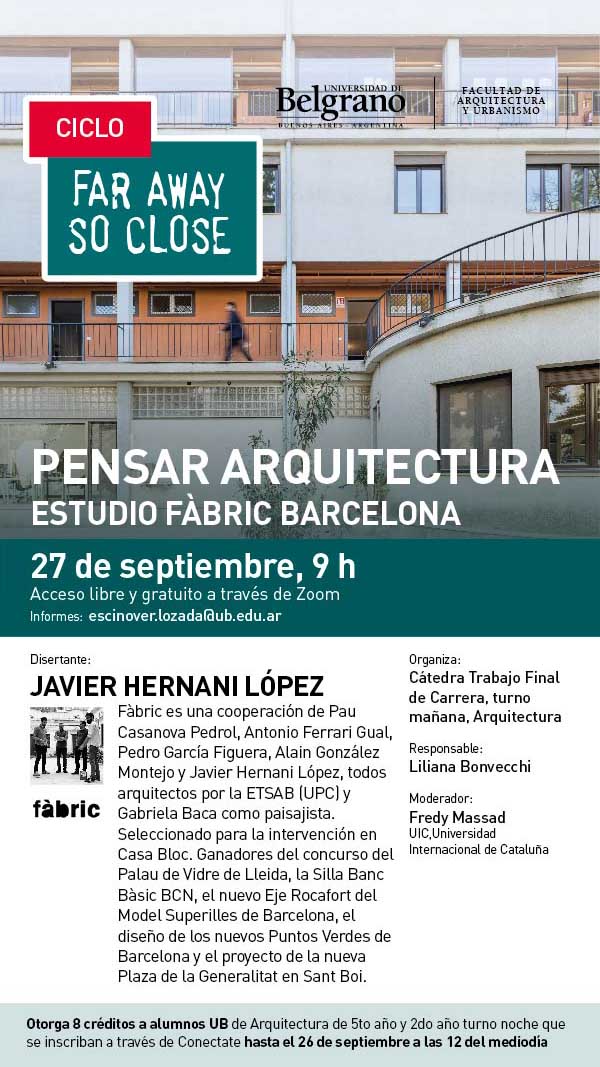 Pensar Arquitectura: Estudio Fàbric Barcelona