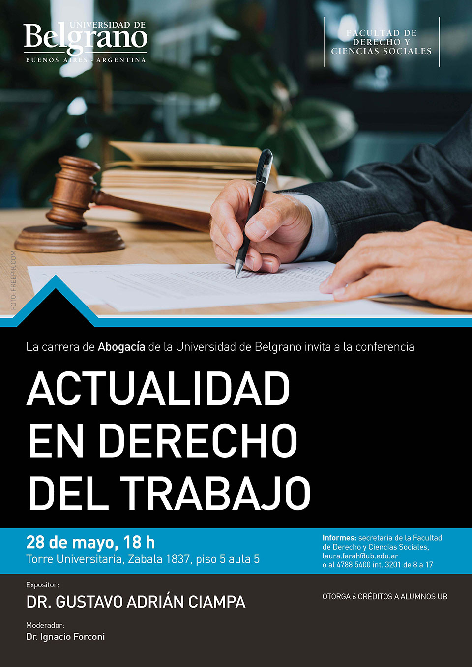 Universidad de Belgrano | Abogacía | Actualidad den Derecho de Trabajo