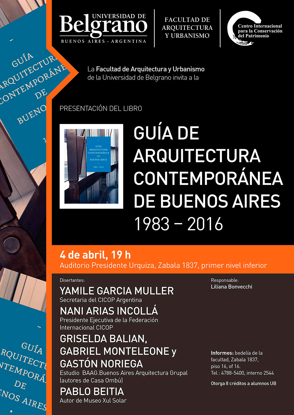 Presentación de libro “Guía de Arquitectura Contemporánea de Buenos Aires”.