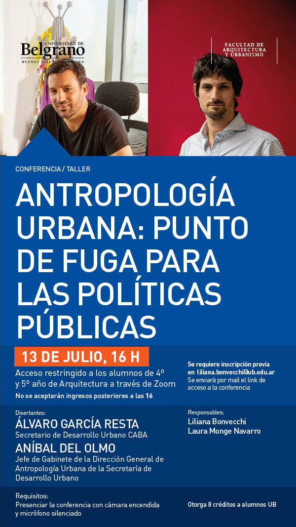 Antropología urbana: Punto de fuga para las políticas urbanas