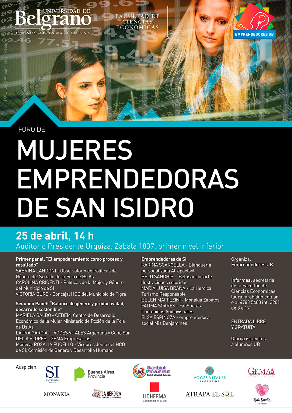 Universidad de Belgrano | Facultad de Cs. Económicas | Mujeres Emprendedoras de San Isidro