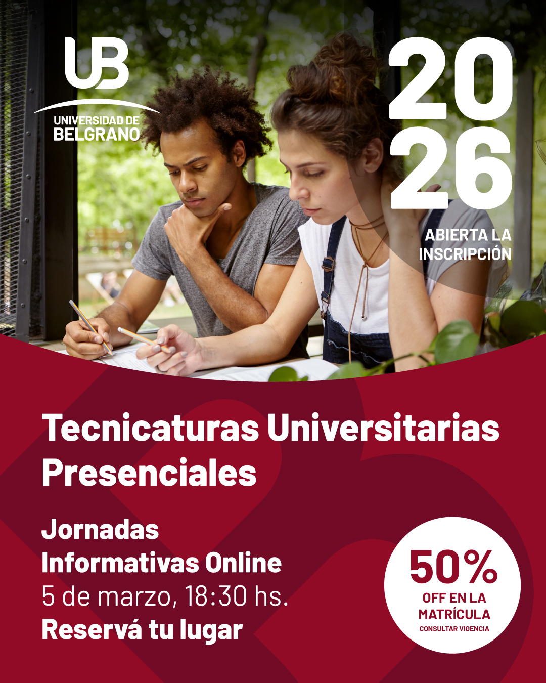 JORNADAS INFORMATIVAS | Tecnicaturas Universitarias