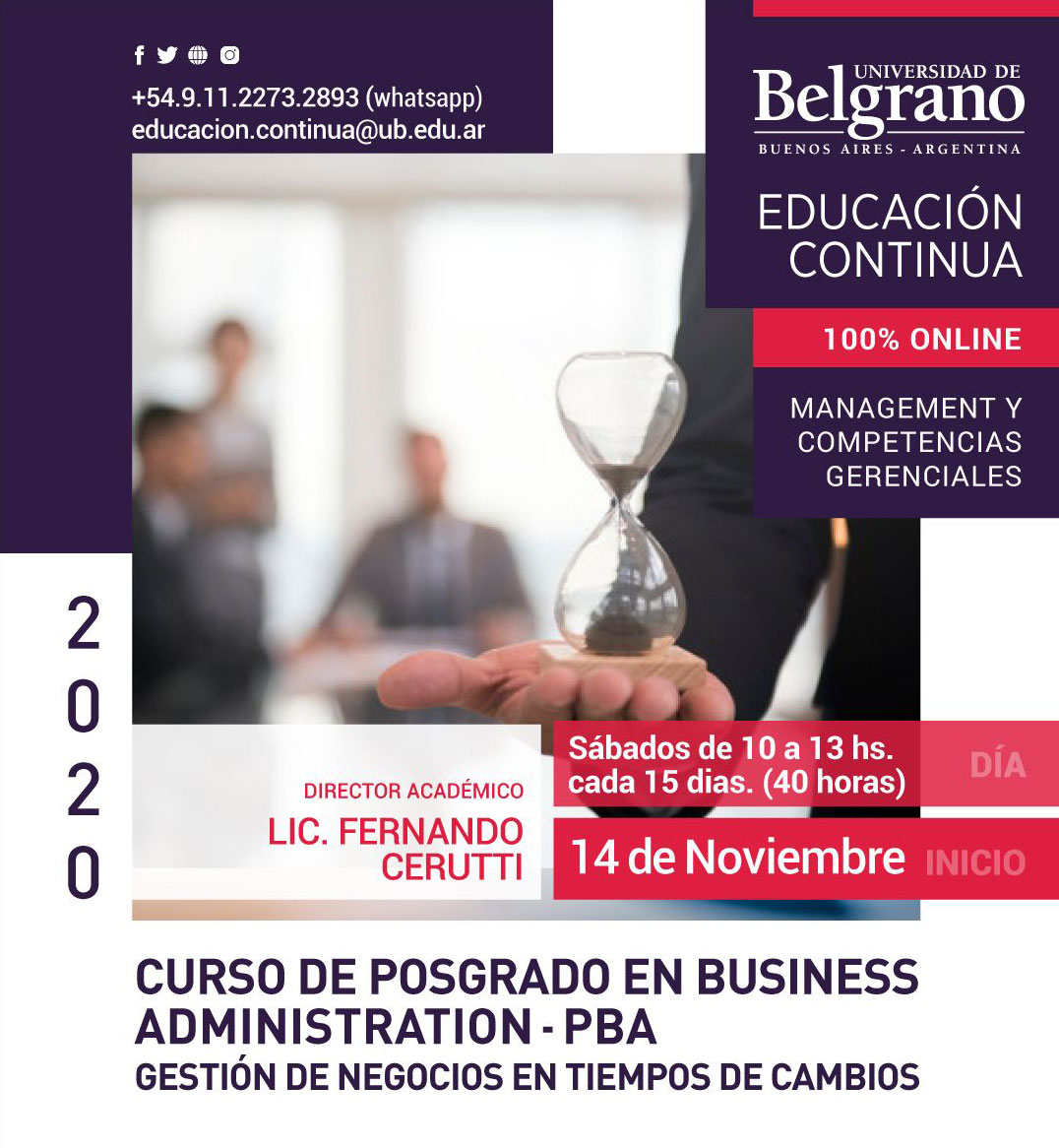 Curso de Posgrado en Business Administration