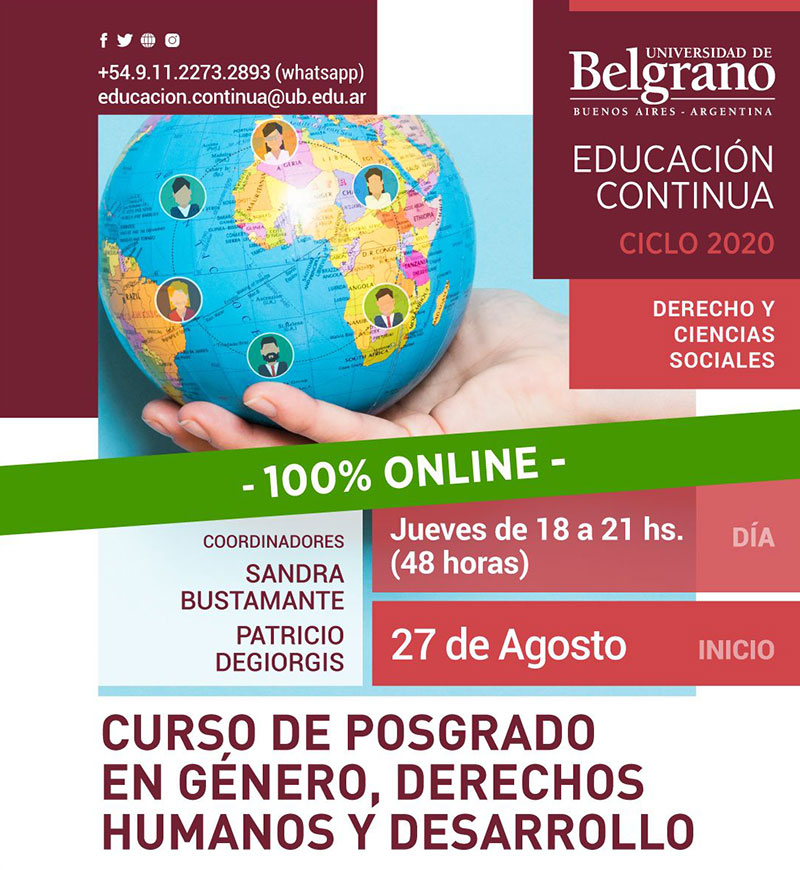 Curso de Posgrado en Género, Derechos Humanos y Desarrollo