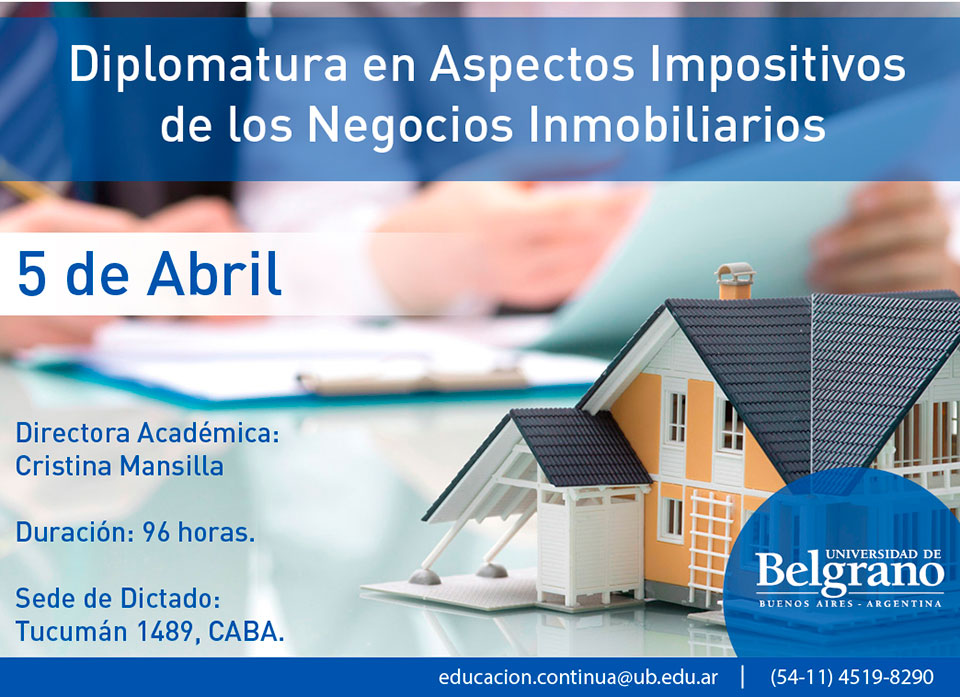 Diplomatura en Aspectos Impositivos de los Negocios Inmobiliarios