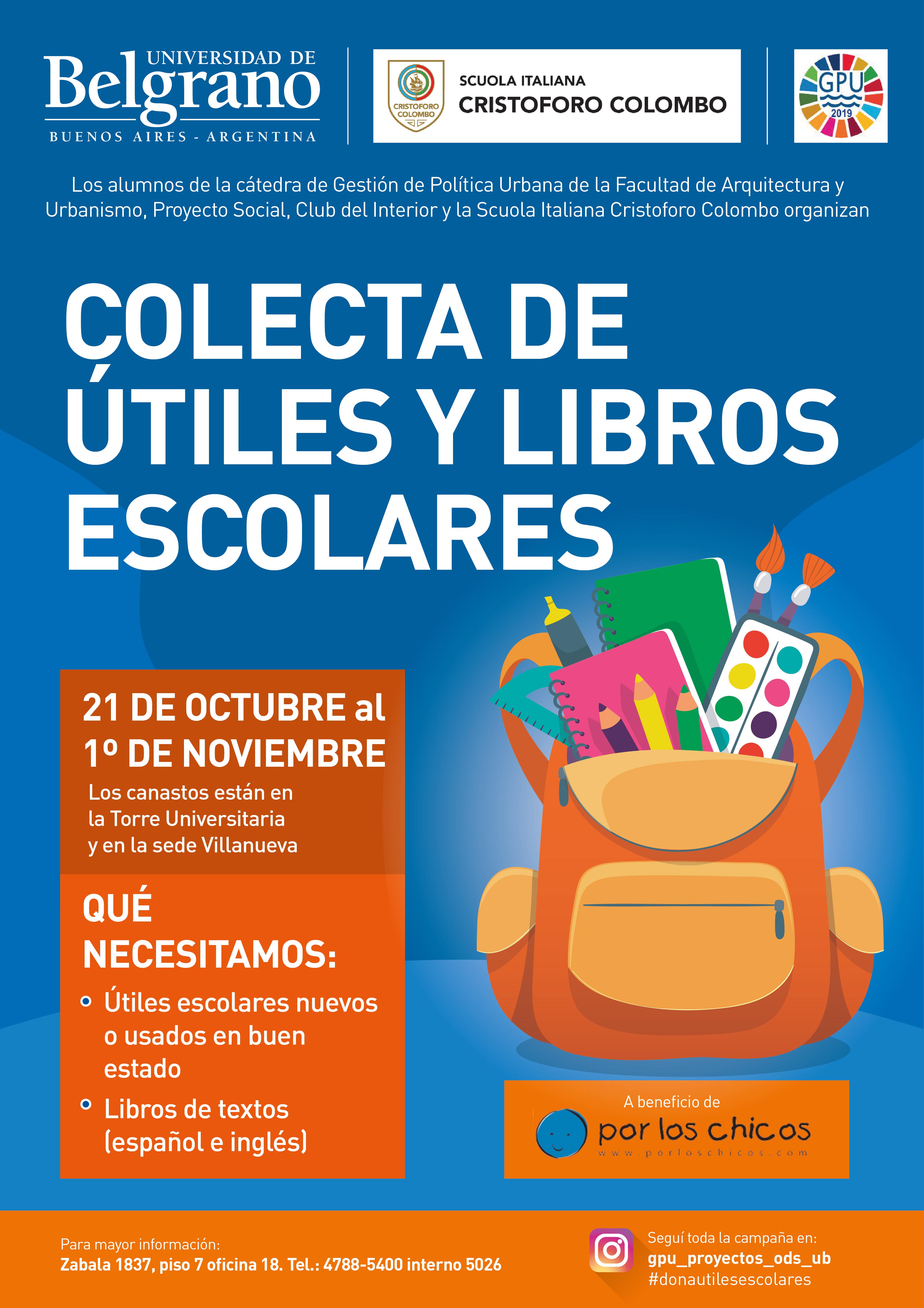 Colecta de Útiles y Libros Escolares