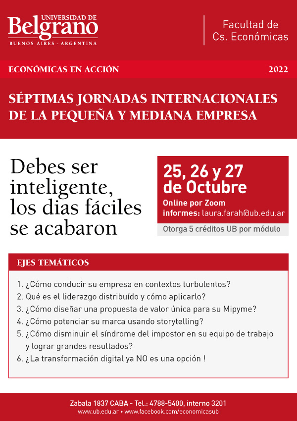 VII Jornada Nacional de la Micro, Pequeña y Mediana Empresa de la Universidad de Belgrano