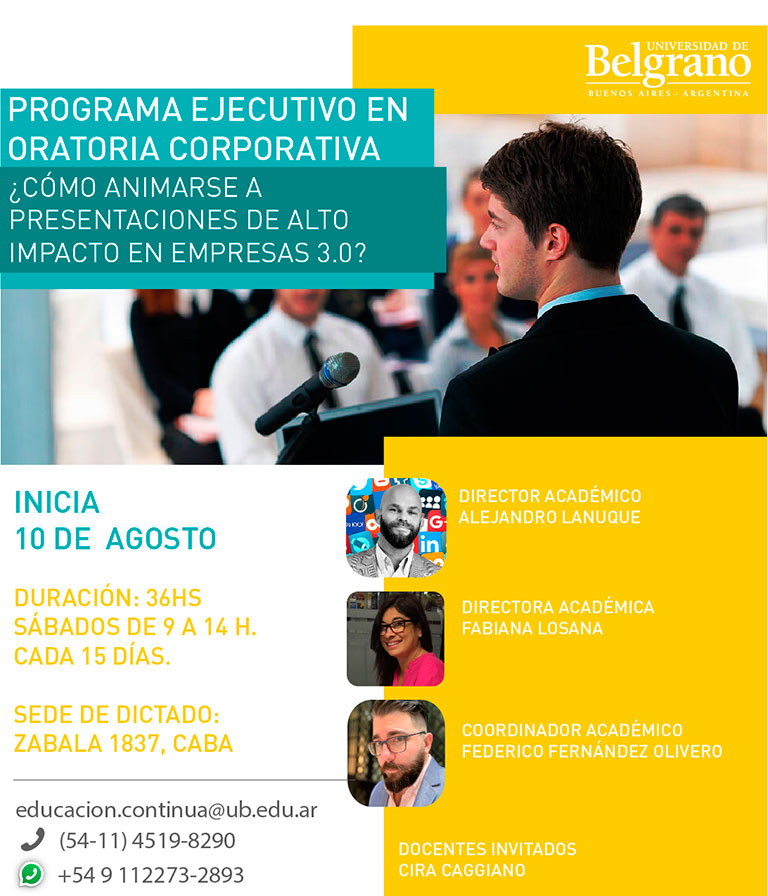 Programa Ejecutivo en Oratoria Corporativa