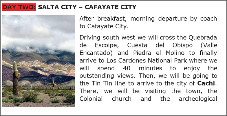 A Package Tour in Argentina