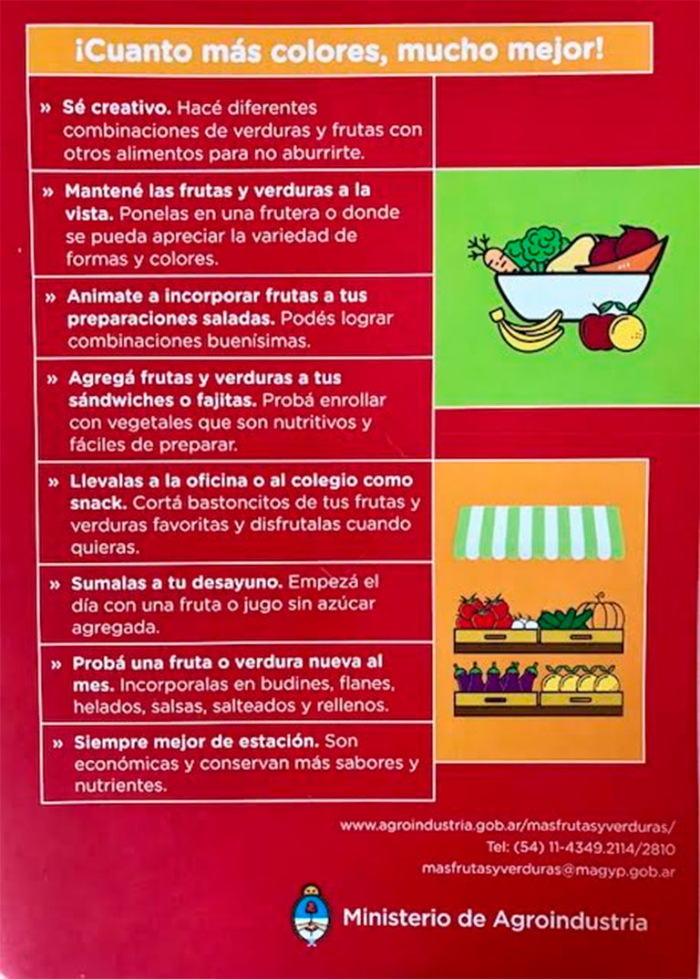 UB Nutrición | Más frutas y verduras