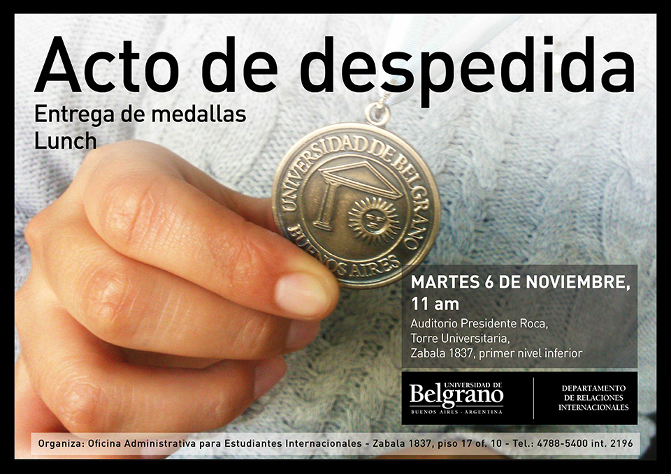 Universidad de Belgrano | Acto de Despedida de Estudiantes Internacionales
