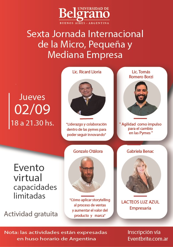 VI Jornada Nacional de la Micro, Pequeña y Mediana Empresa de la Universidad de Belgrano