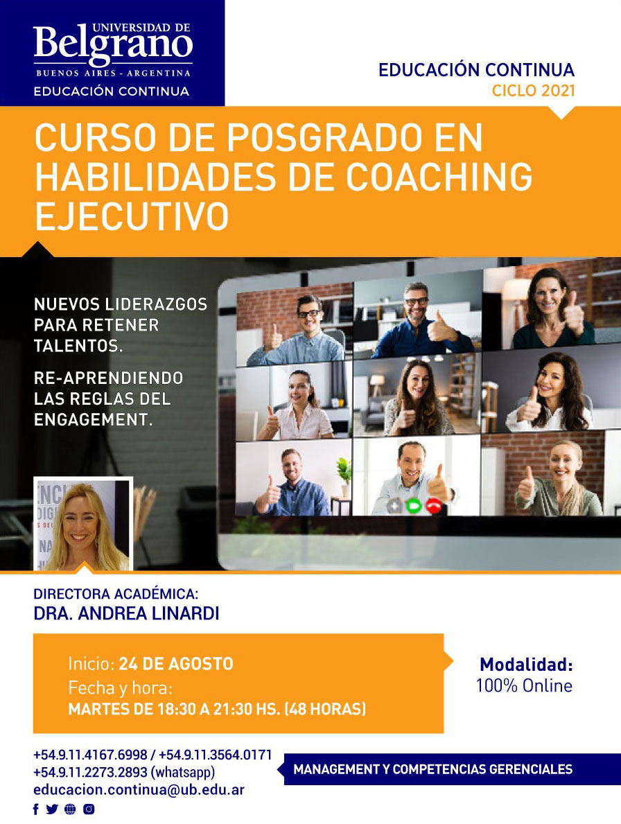 Curso de Posgrado en Habilidades de Coaching Ejecutivo