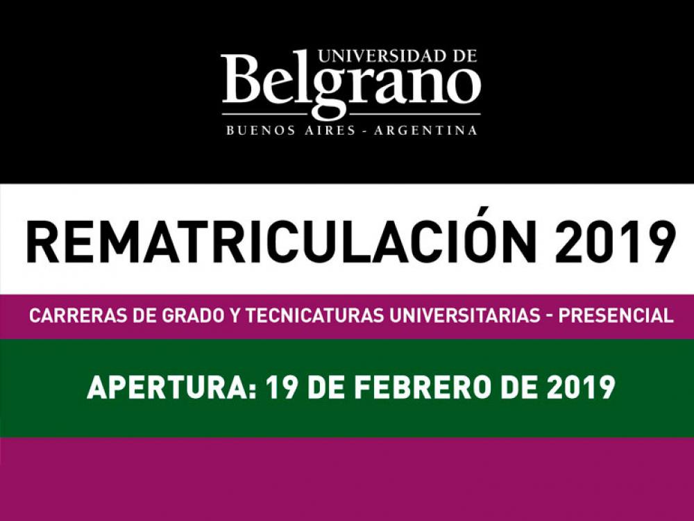 REMATRICULACIÓN 2019