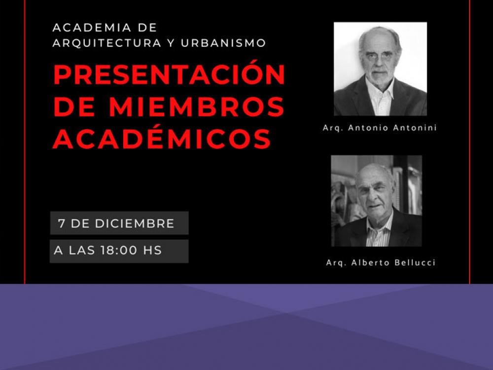 Presentación de miembros académicos