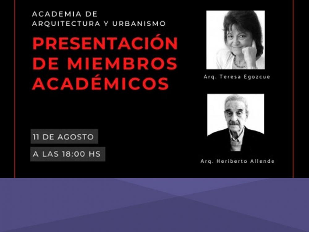 Presentación de miembros académicos