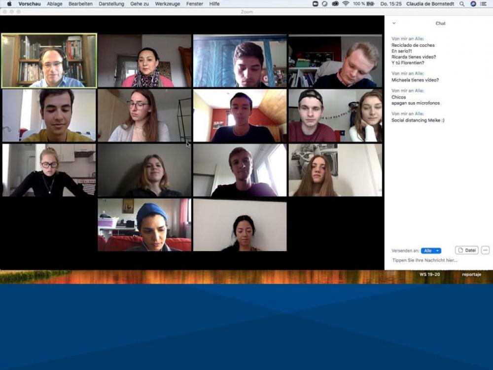 Clase impartida a los alumnos de la Universidad de Münster (Alemania)