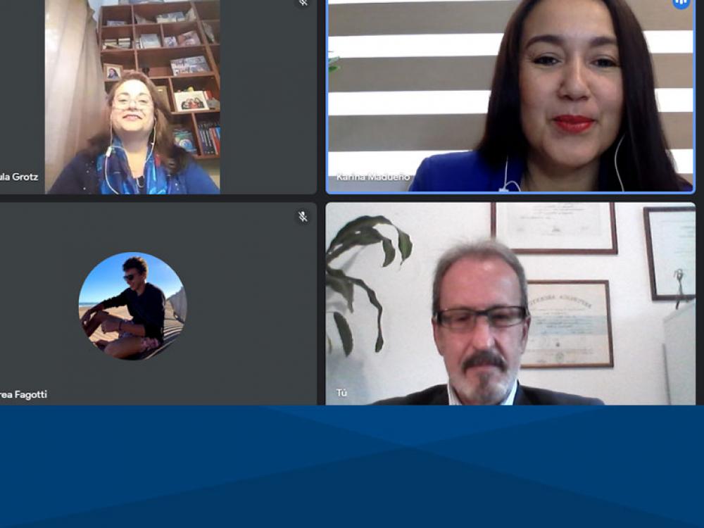 Karina Madueño visita la UB