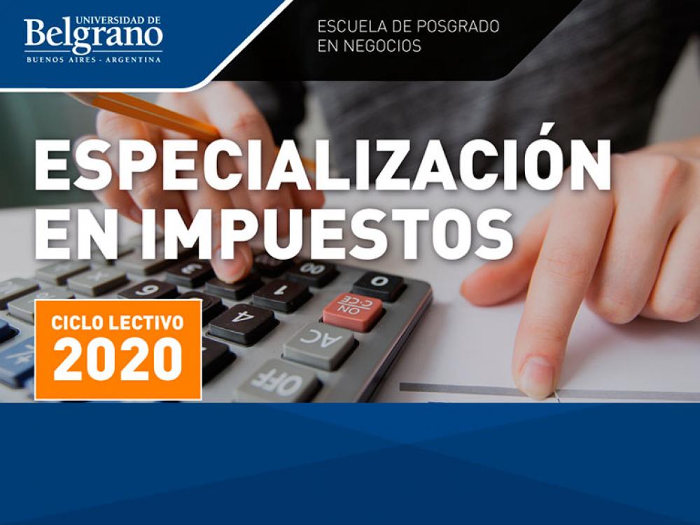 Especialización en Impuestos